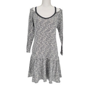 Saturday Sunday Anthropologie L Dress Lightweight Woven Knit Blue